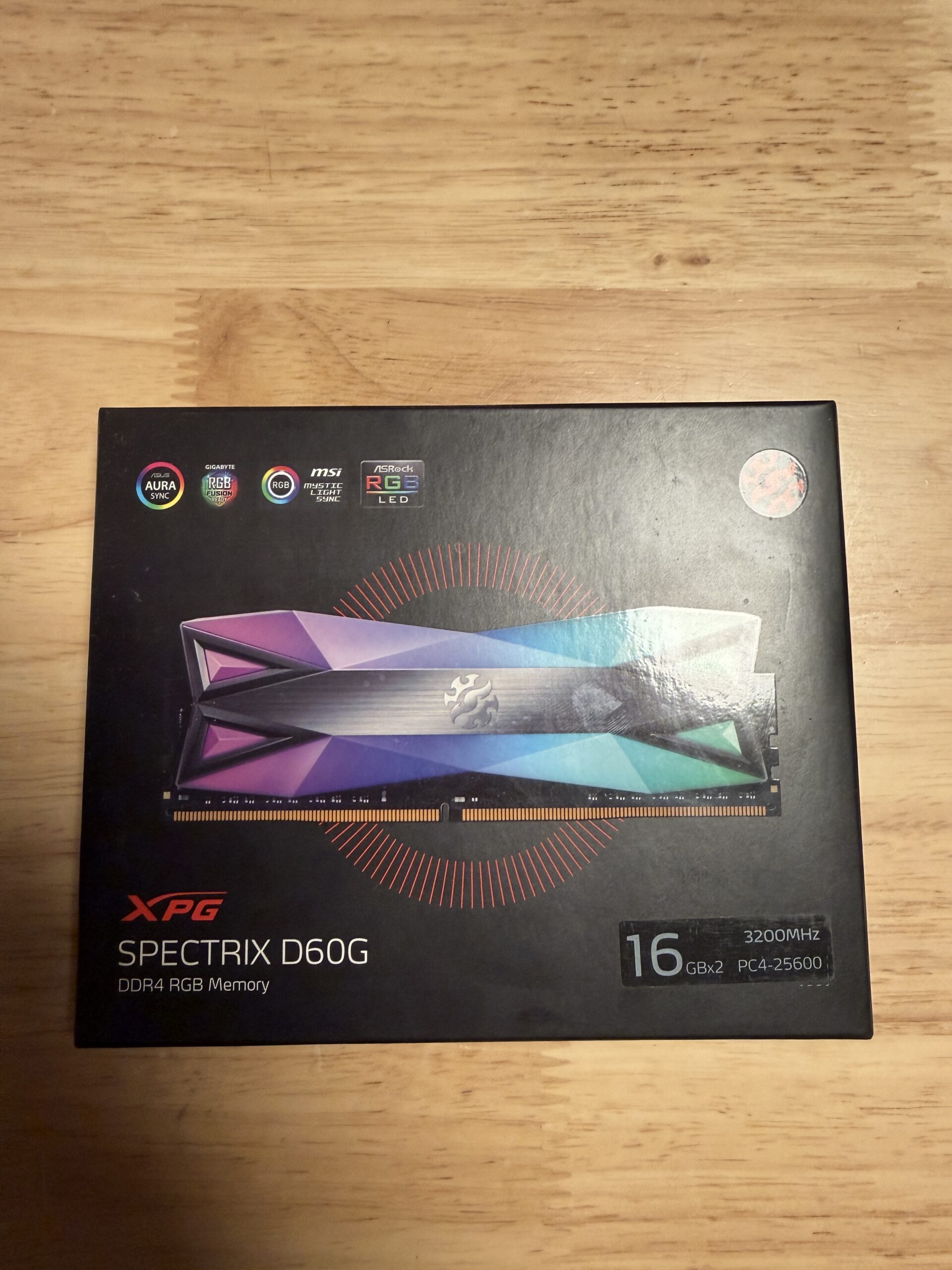 XPG SPECTRIX D60G DDR4 16GBx2 3200MHz 미개봉 - 이미지 3