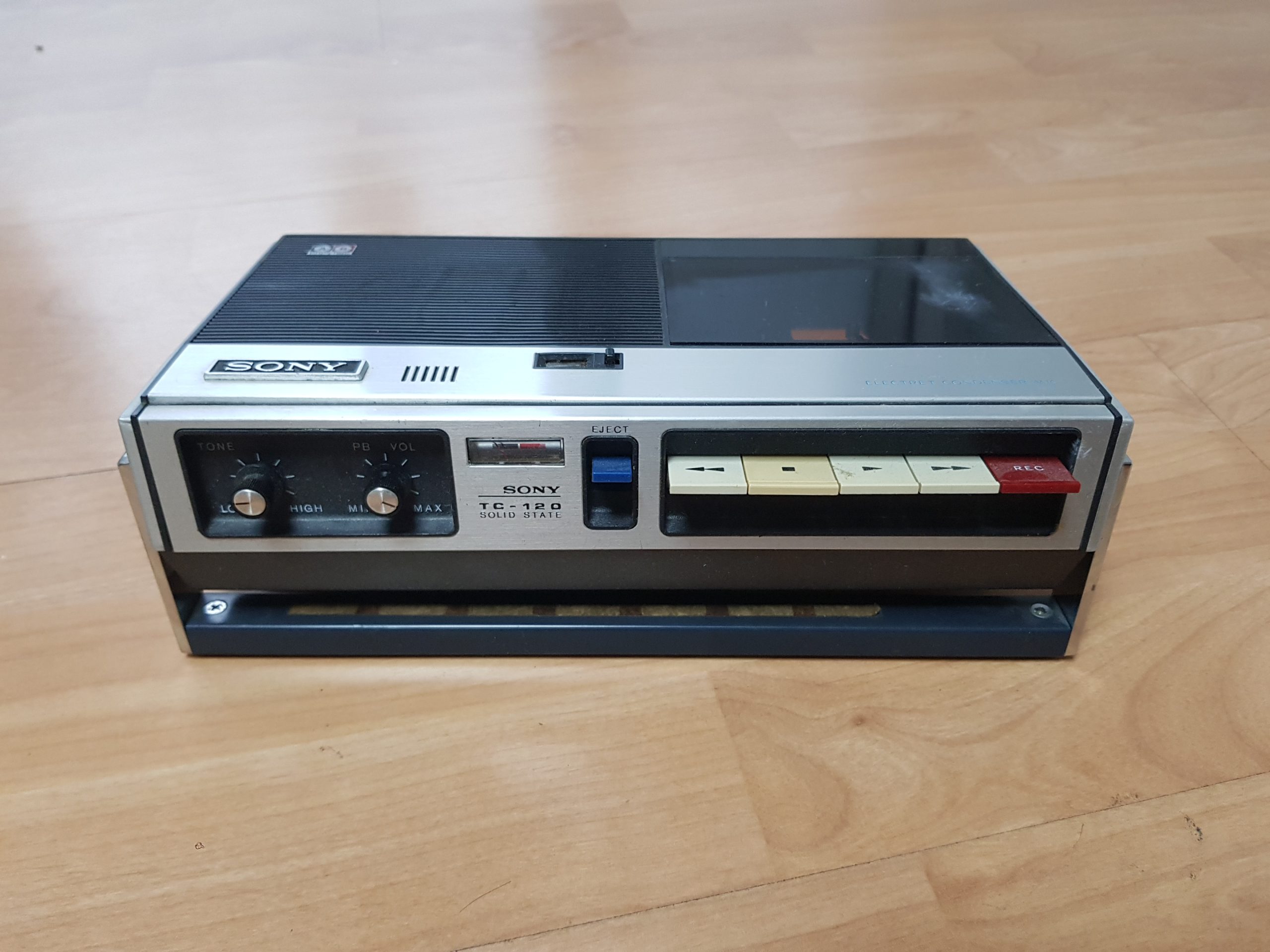 1972년 소니 TC-120 카세트 레코더 (실작동/순정 부속 풀세트) - 이미지 2